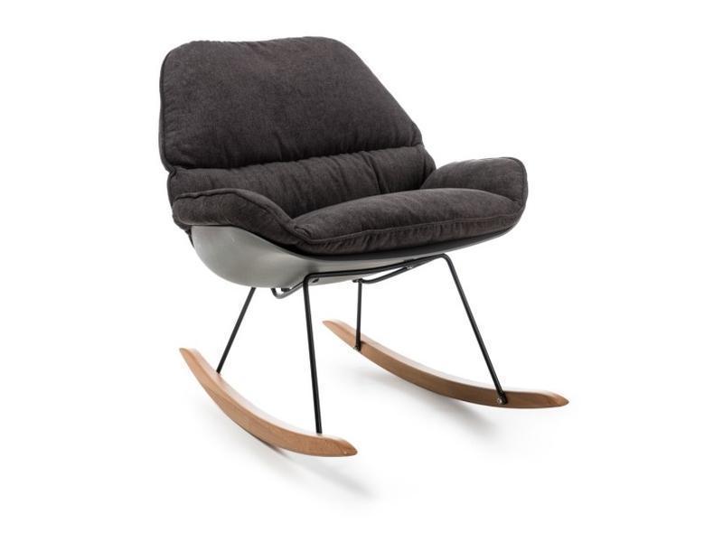 Кресло-качалка SIGNAL ALZANO, графитовый / серый 
