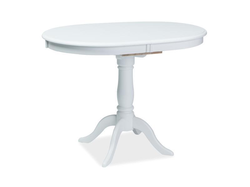 Фото и описание стол signal dello, белый, 100(129)x70
