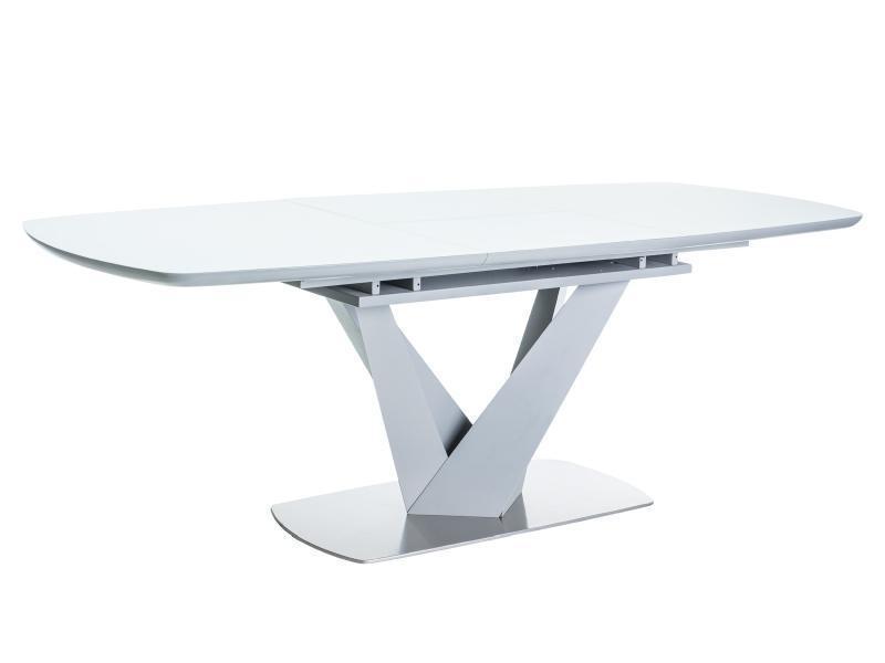 Фото и описание стол signal vegas, белый матовый / серый матовый, (160-220)x90