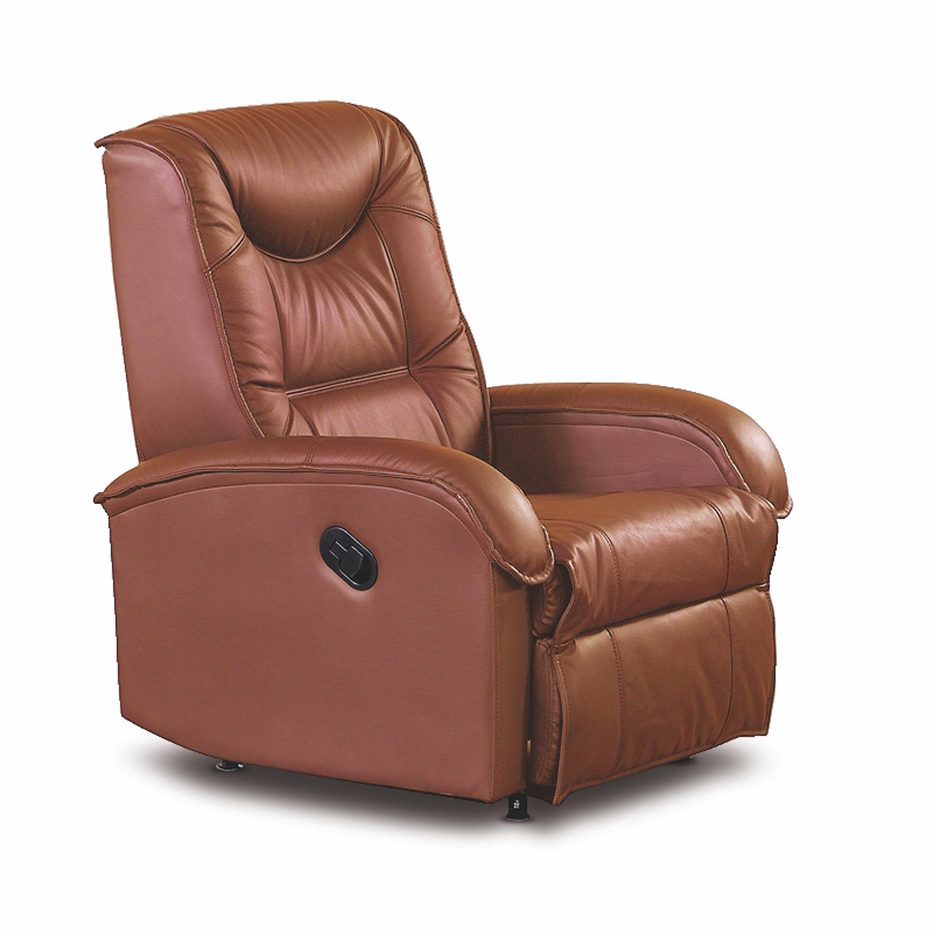 Кресло HALMAR JEFF, коричневый / экокожа 