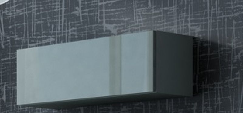Шкаф VIGO 90 с дверцей, серый / серый глянец 