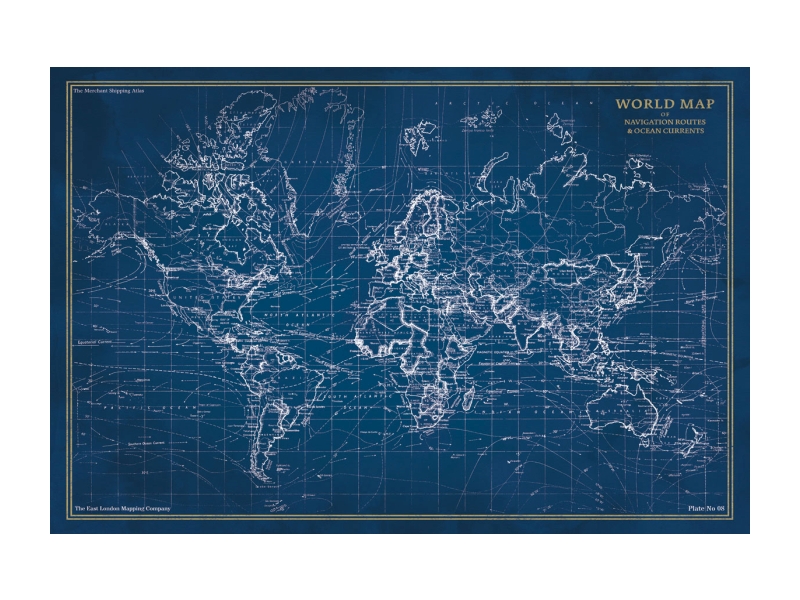 Стеклянная картина SIGNAL MAP, 120X80 