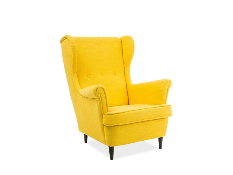 Кресло SIGNAL LORD, желтый / венге, тк. VIDAR 66 