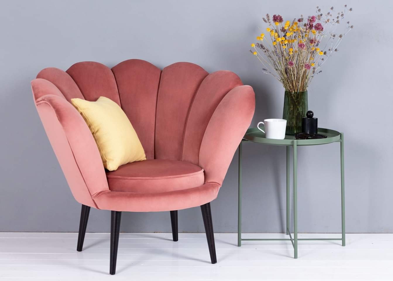 Кресло PMG TRISTAN, розовый / венге, BL52 