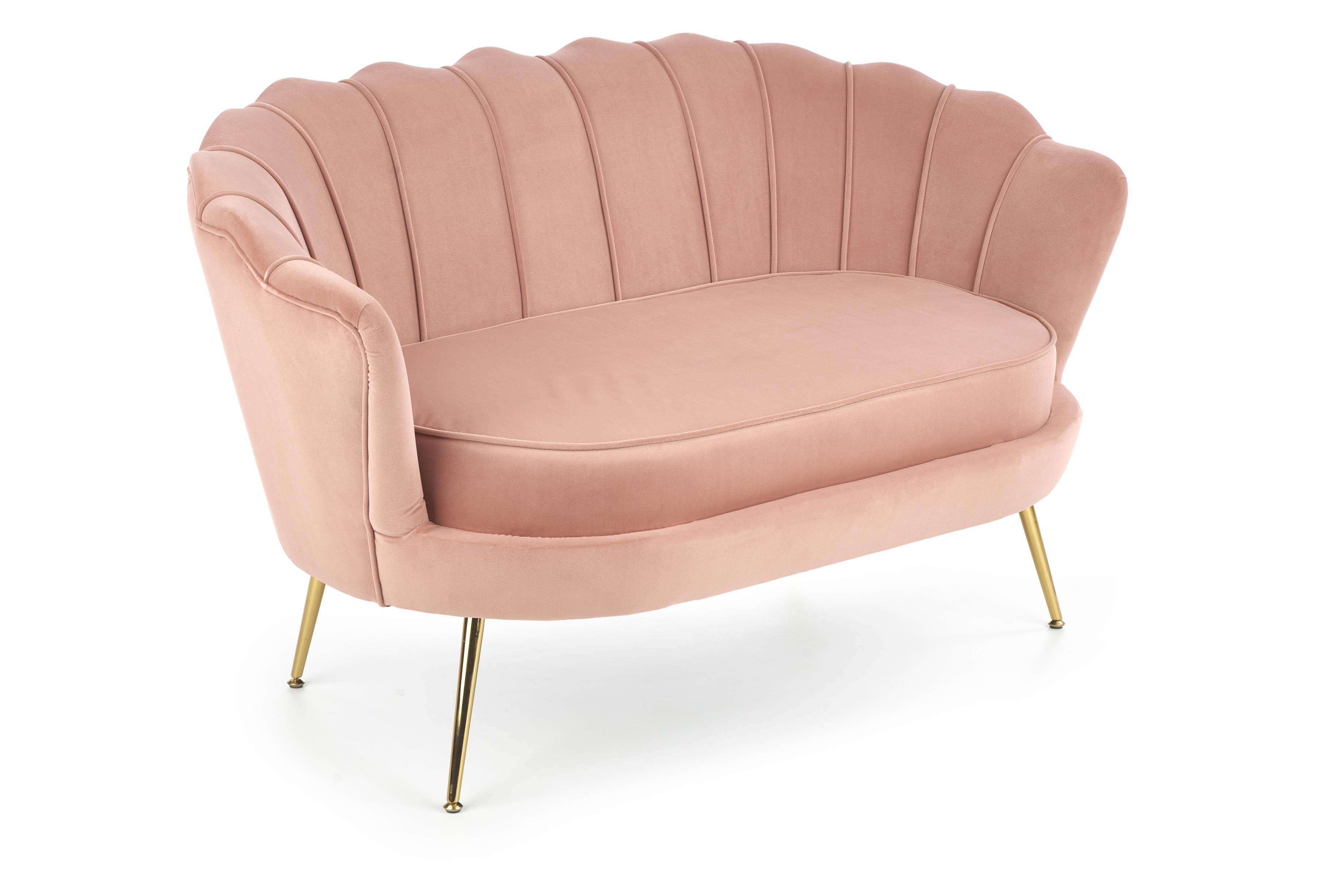 Кресло для отдыха HALMAR AMORINITO XL, св.розовый / золото 