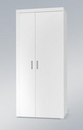 Шкаф SAMBA REG1, белый / белый глянец 