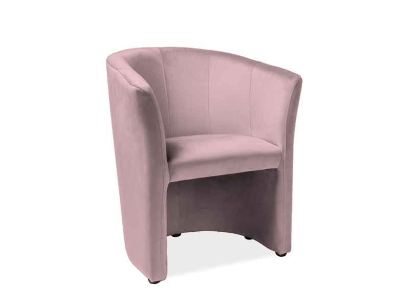 Кресло SIGNAL TM-1 VELVET, розовый / венге, BLUVEL 91 