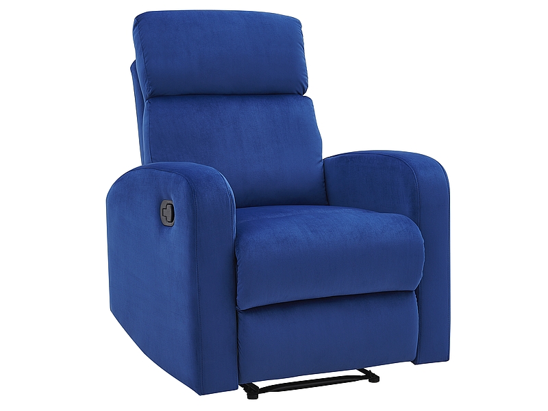 Кресло раскладное SIGNAL MARS VELVET, синий тк. BL86 