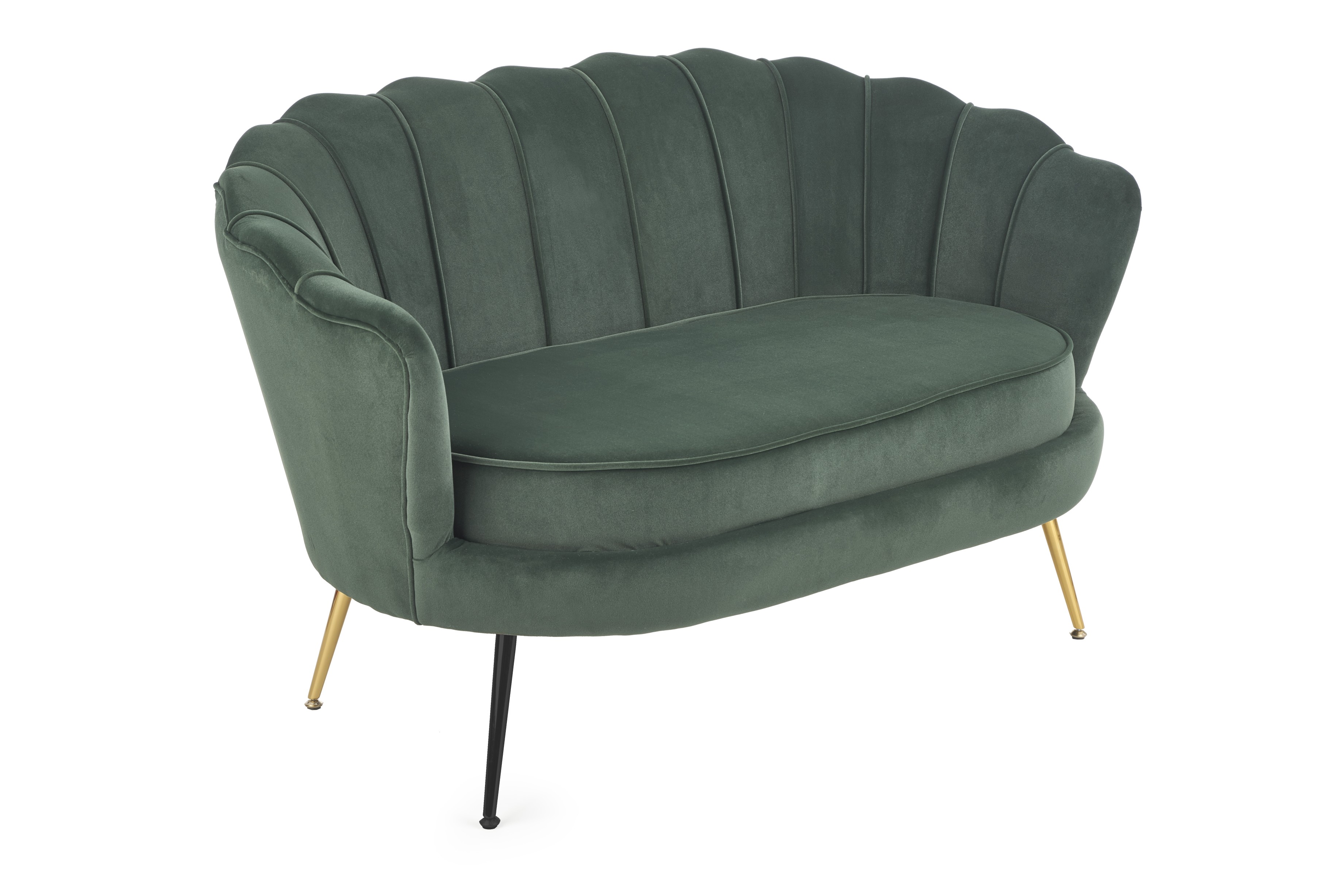Кресло для отдыха HALMAR AMORINITO XL, т.зеленый / золото 