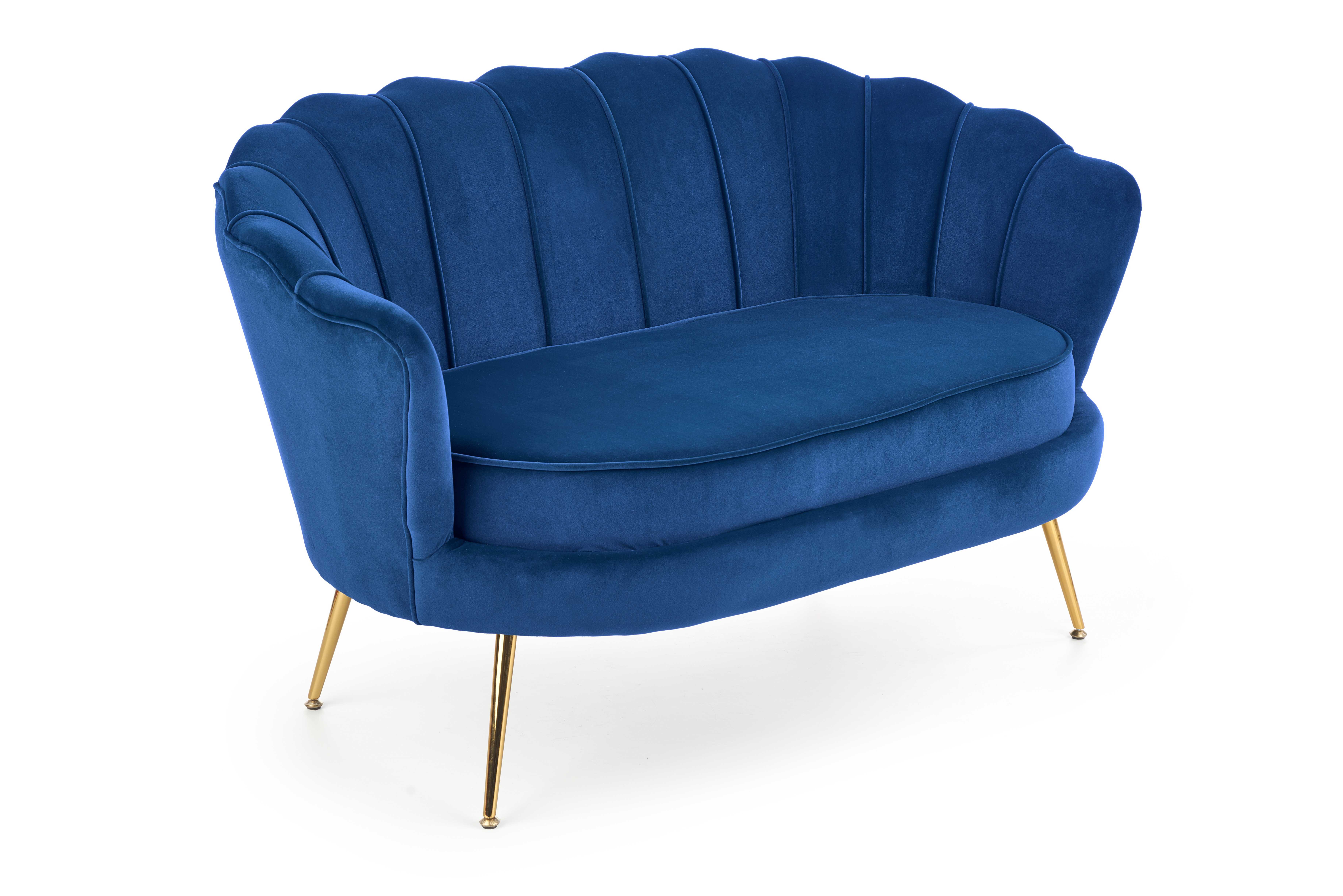 Кресло для отдыха HALMAR AMORINITO XL, синий / золото 