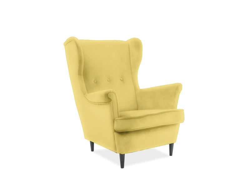 Кресло SIGNAL LORD, желтый / венге, тк. ORINOCO 1609 