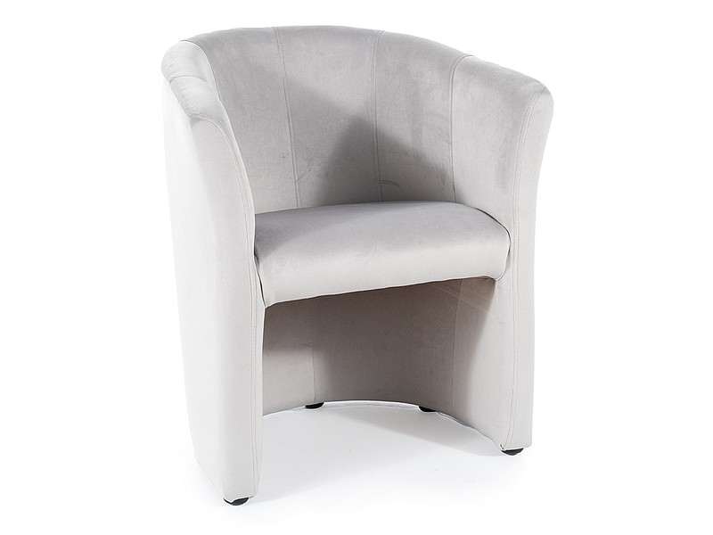 Кресло SIGNAL TM-1 VELVET, св.серый / венге, тк. BL03 