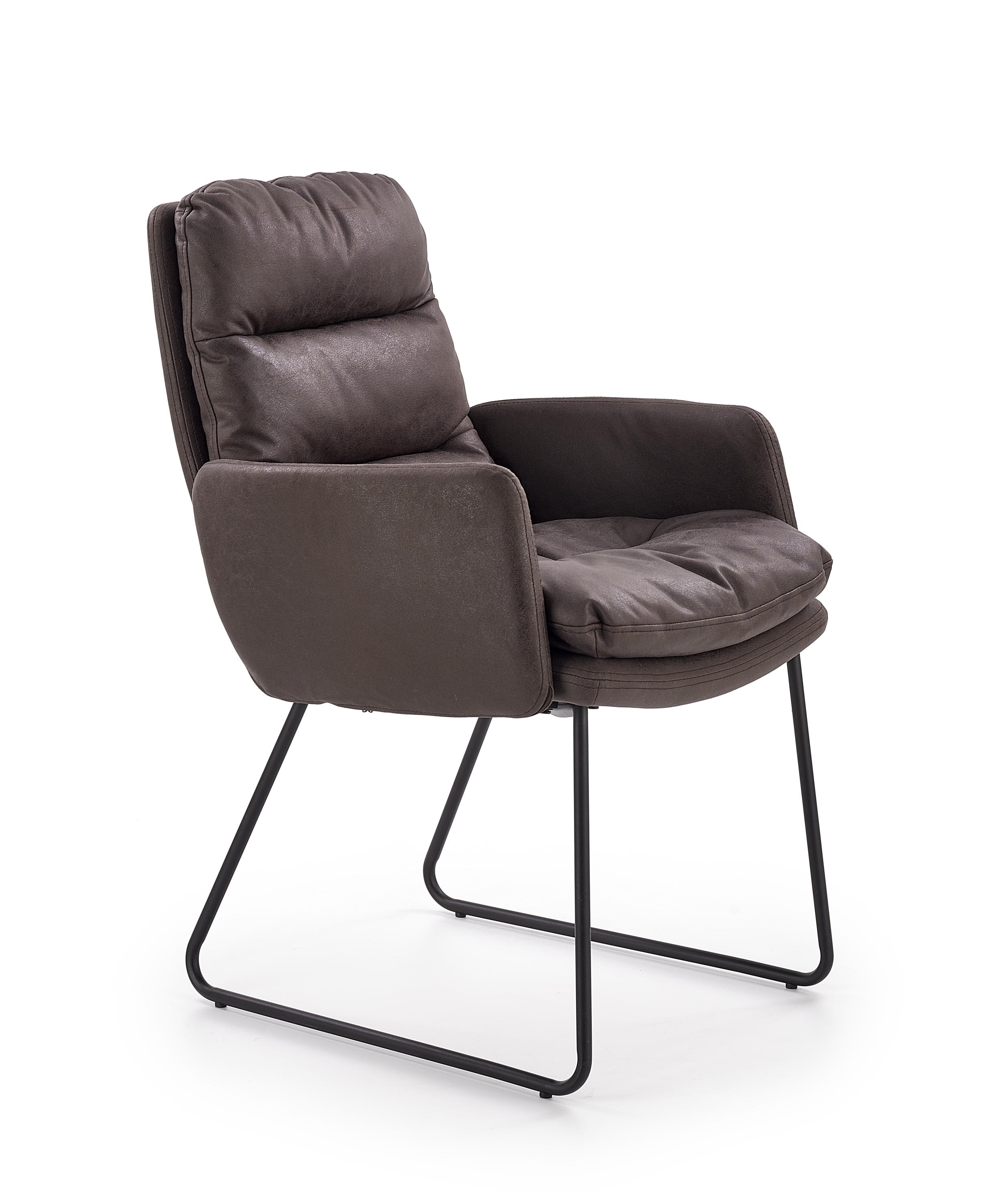Кресло для отдыха HALMAR FASSI, т. серый / ножки черные 