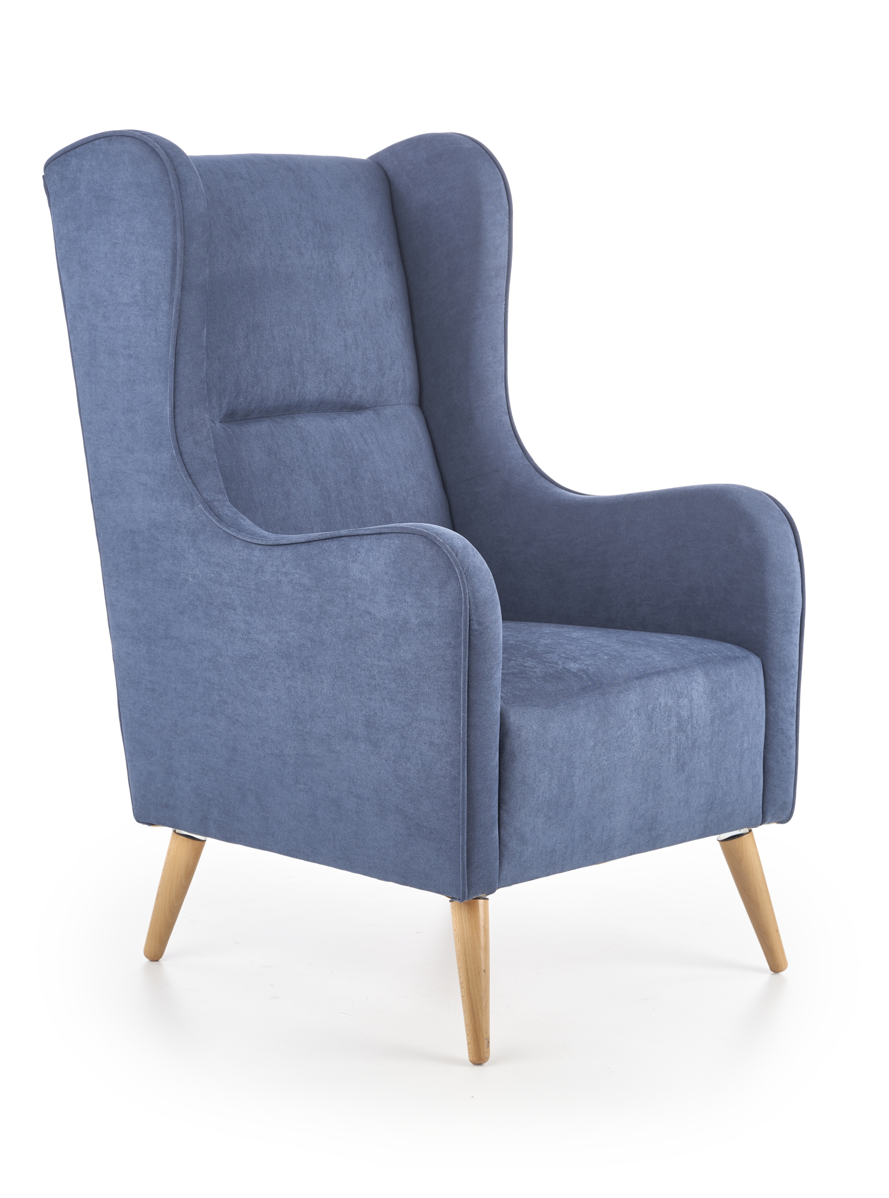 Кресло для отдыха HALMAR CHESTER, т. синий, тк. LIRA-1210 