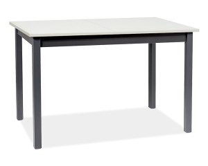 Фото и описание стол signal horacy, белый матовый / черный, 125(170)x75