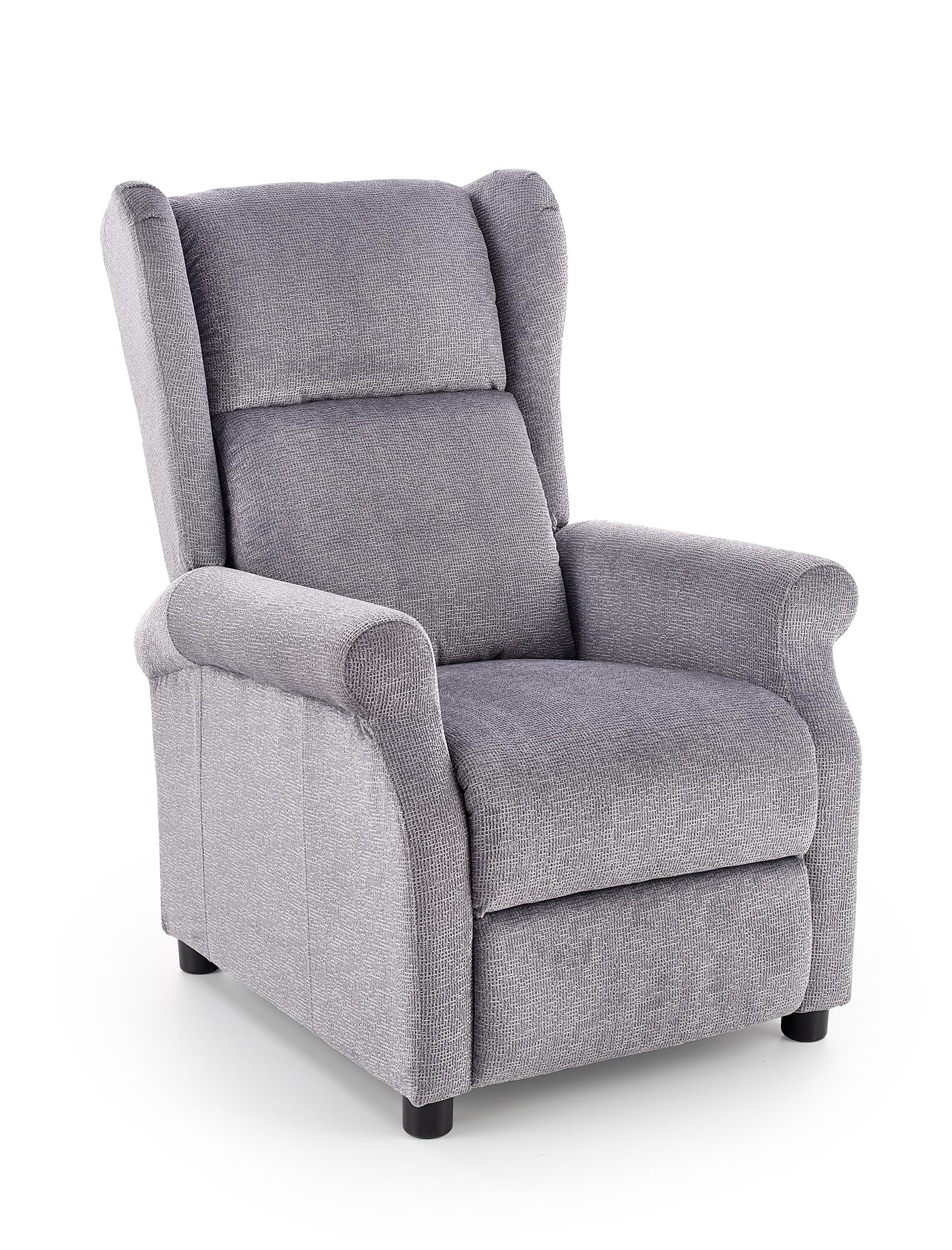 Кресло раскладное HALMAR AGUSTIN M, серый, функция массажа 