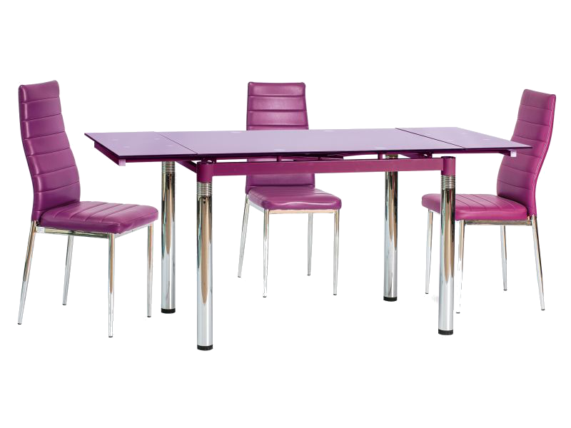 Фото и описание стол signal gd018, фиолетовый, 110(170)x74
