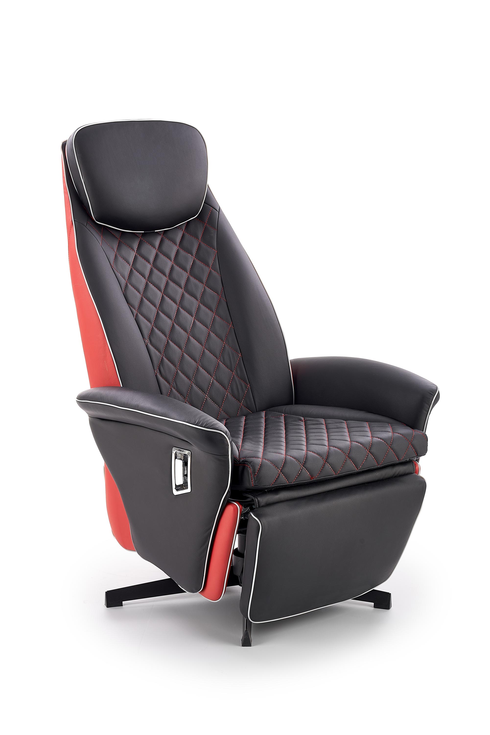 Кресло для отдыха HALMAR CAMARO, черный / красный 