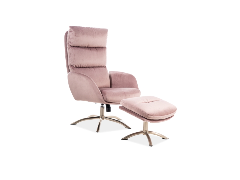 Кресло SIGNAL MONROE VELVET, розовый античный, тк. BL52 