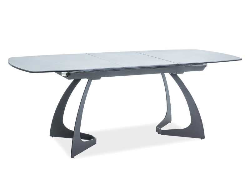 Фото и описание стол signal martinez, серый / черный, 160(210)x90, исск. камень
