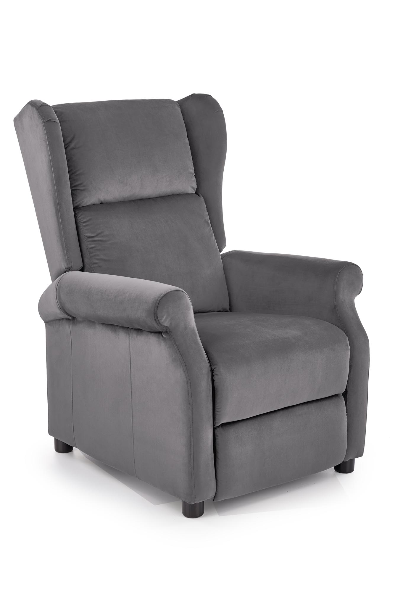 Кресло для отдыха HALMAR AGUSTIN 2, серый тк. BL14 