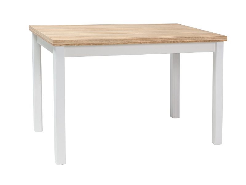 Фото и описание стол signal adam, дуб / белый матовый, 100x60