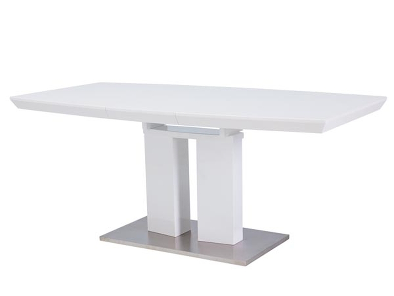 Фото и описание стол signal divani, белый, 140(200)x85