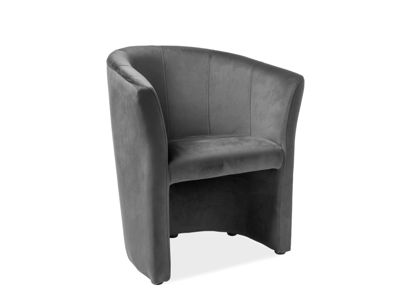 Кресло SIGNAL TM-1, серый/ ножки венге, тк. Lapit 16 