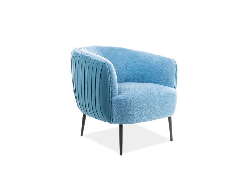 Кресло SIGNAL LENOX 1, синий / черный, тк. 164+165 