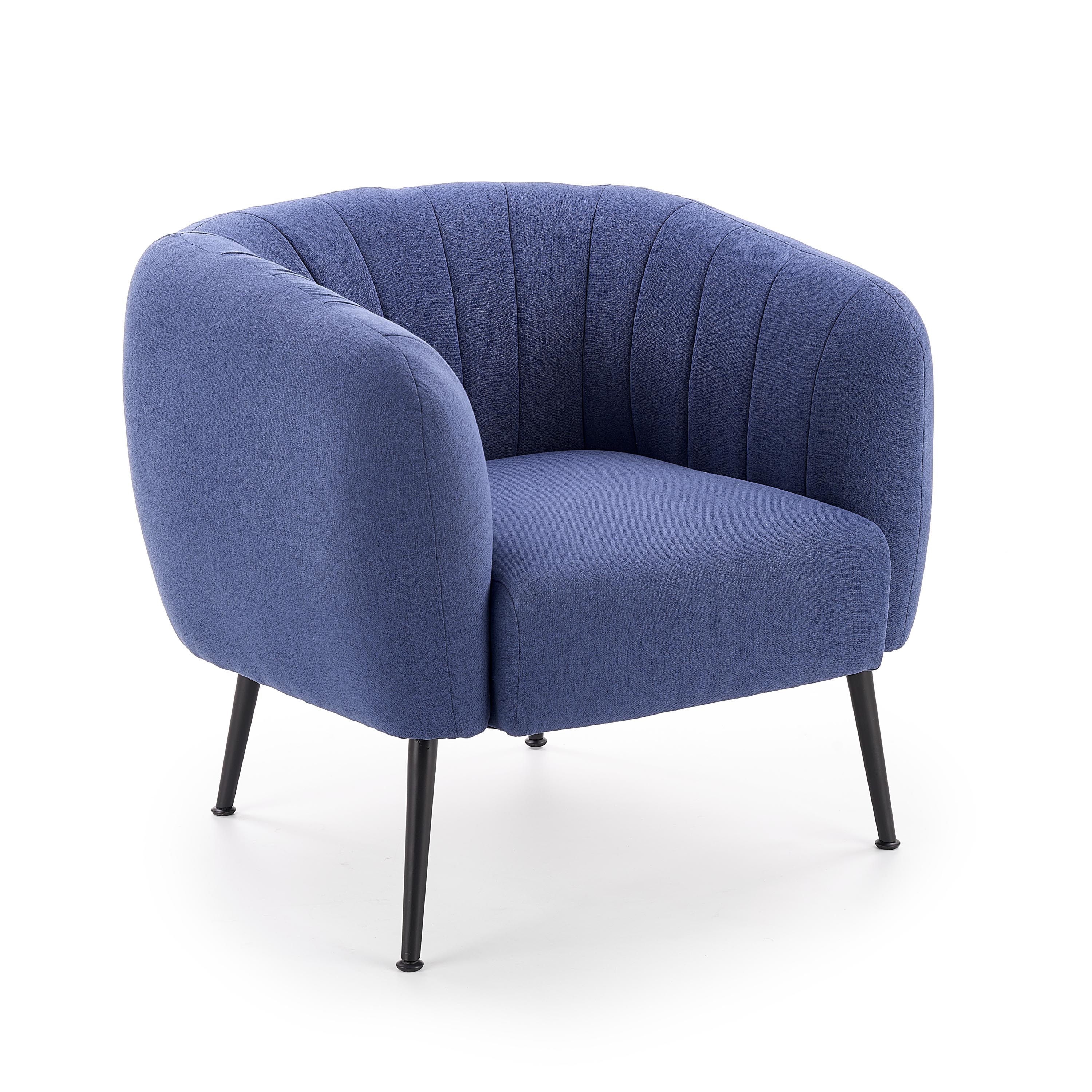 Кресло для отдыха HALMAR LUSSO, т. синий 