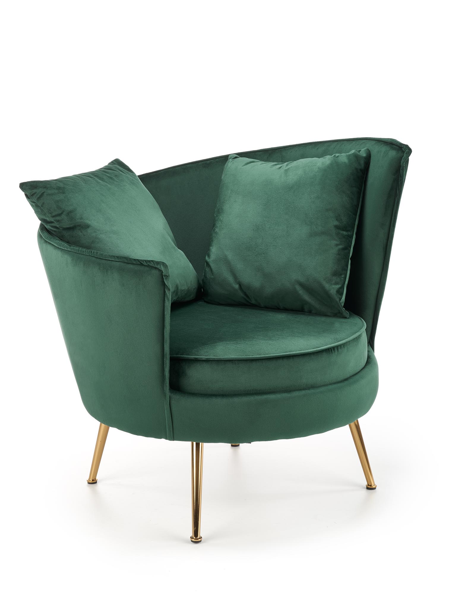 Кресло для отдыха HALMAR ALMOND, т.зеленый 